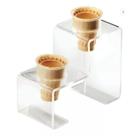 Suporte Pizza Cone Temaki Sorvete Doce Batata Degrau 2 Furos