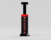 Suporte Placa De Vídeo Ajustável De 7 A 12,5cm Radeon Amd Preto