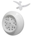 Suporte Plafon Branco P/ Ventilador De Teto Búzios Max TRON