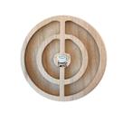 Suporte Porta 20 Capsulas Cafe Redondo Parede Mdf Marrom