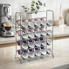 Suporte Porta 40 Cápsulas Nespresso Aramado Aço Cromado Torre Resistente Organizador Cantinho Café