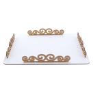Suporte Porta Bolo Retangular Linha Premium - Mdf Branco Suporte Porta Bolo Retangular Linha Premium - Mdf Branco