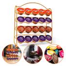 Suporte Porta Cápsulas Dolce Gusto 40 Unidades Dourado para Cantinho do Café