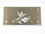 Suporte Porta Chaves de Parede Inox Escovado - Beija Flor