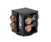 Suporte Porta Condimento Giratório Inox Bronze 8 Peças Mimo
