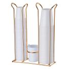 Suporte Porta Copos Descartáveis 200/50/80ml Mexedor Cozinha Cobre Rose Gold - 1153RG Future
