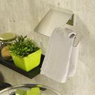 Suporte Porta Guardanapo Pano - 15 Cm - Parede - Inox