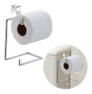 Suporte Porta Papel Higienico Aramado Duplo Caixa Acoplada Cor Prateado Suporte Porta Papel Higienico Aramado Duplo Caixa Acoplada Cor Prateado