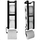 Suporte Porta Papel Higiênico de Parede 4 Rolos Aço Metal Pintura Epóxi Antioxidante Design Moderno