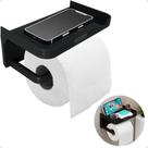 Suporte Porta Papel Higiênico De Parede Adesivo Prateleira Celular Lenço Umedecido E Acessórios Orga