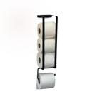 Suporte Porta Papel Higiênico Parede Preto Texturizado