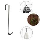 Suporte Porta Para Guirlanda Natal Estilo Gancho 29cm Preto