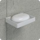 Suporte Porta Sabonete Para Banheiro de Parede Branco Plus Suporte Porta Sabonete Para Banheiro de Parede Branco Plus