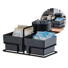 Suporte Porta Saches Preto Fosco Café De Mesa Sachês Açúcar Preto