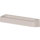 Suporte Porta Shampoo Banheiro 36,5x11x7cm Ganchos Internos Eleve Bege Ou