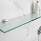 Suporte Porta Shampoo De Vidro Incolor Banheiro Luxo 30cmx10cmx6mm