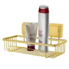 Suporte Porta Shampoo Prateleira Parede Ventosa Banheiro Dourado - 8050DD Future