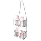 Suporte Porta Shampoo Suspenso 2 Andares Sem Furos Box Banheiro