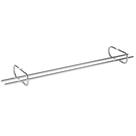 Suporte Porta Taças Reto Fixo 360x35x90mm Cromado 7142