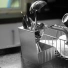 Suporte Porta Talheres para Escorredor de Pratos Interno Inox