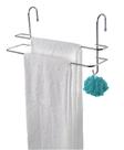 Suporte Porta Toalha 45cm Toalheiro Duplo de Box Banheiro Cromado 1175 - Future
