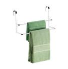 Suporte Porta Toalha 45cm Toalheiro Duplo de Box Banheiro Cromado - 1612 Future