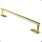 Suporte Porta Toalha Banho Sem Furo Aço Inox Dourado Gold