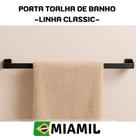 Suporte Porta Toalha de Banho em Aço Resistente Pintura Antiferrugem
