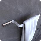 Suporte Porta Toalha De Rosto Parede Branco e Cromo Empire Suporte Porta Toalha De Rosto Parede Branco e Cromo Empire
