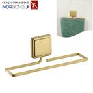 Suporte Porta Toalha Toalheiro 25cm Banheiro Adesivo Dupla Face Dourado - 183DO Future Suporte Porta Toalha Toalheiro 25cm Banheiro Adesivo Dupla Face Dourado - 183DO Future
