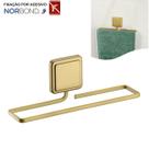 Suporte Porta Toalha Toalheiro 25cm Banheiro Adesivo Dupla Face Dourado - 183DO Future Suporte Porta Toalha Toalheiro 25cm Banheiro Adesivo Dupla Face Dourado - 183DO Future