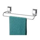 Suporte Porta Toalha Toalheiro Duplo Aço Inox 45cm Ventosa Parede Banheiro - 7008 Future