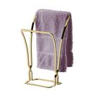 Suporte Porta Toalha Toalheiro Duplo De Bancada Dourado - 1608DD Future
