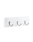 Suporte Porta Toalhas Organizador Com Ganchos Em Mdf 32cm Suporte Porta Toalhas Organizador Com Ganchos Em Mdf 32cm
