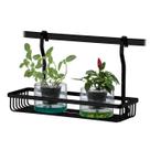 Suporte Porta Utensilios Para Barra de Parede Cozinha Preto Fosco - 2802PT