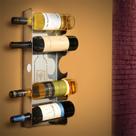Suporte Porta Vinhos de Parede em Inox