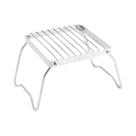 Suporte Portátil Dobrável De Aço Inoxidável Para Churrasqueira, Mini Rack Para Camping, Suporte Para