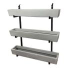 Suporte Prateleira De Ferro Jardim Vertical 3 Floreiras 80cm