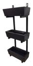 Suporte Prateleira De Ferro Jardim Vertical Com 3 Floreiras - Suporte Prateleira De Ferro Jardim Vertical Com 3 Floreiras -