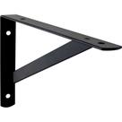 Suporte Prateleira Hayner Reforcada Preta 30Cm Peca 201672 - Kit C/12