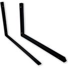 Suporte Prateleira Hayner Reforcada Smf Preta 25Cm Peca 801503 - Kit C/2