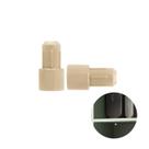 Suporte Prateleira Pino Encaixe 6 X 8 Mm Cor Marfim Pt 100 Peças