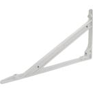 Suporte Prateleira Plastico Thompson Steelplas Leve 30Cm Branco - Kit C/12 Pecas