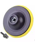 Suporte Prato Disco Lixa Lixadeira Politriz 4" Polegadas 100mm tiras autocolantes