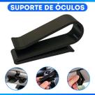 Suporte Premium para Óculos de Sol Carro:Clip Cartão, Porta-Bilhete Seguro e Estojo