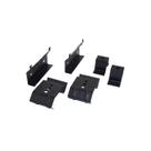 Suporte Preto 10 Cm Para Fixação de Tv Em Painel de Parede