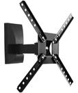 Suporte preto tv lcd 10 a 55 braço art. cabo hdmi