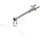 Suporte projetor mini led parede braço 30 cm branco