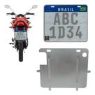 Suporte Protetor De Placa Aço Padrão Novo - Mercosul