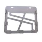 Suporte Protetor Placa Moto Mercosul Ganhe 20x17cm Cinza